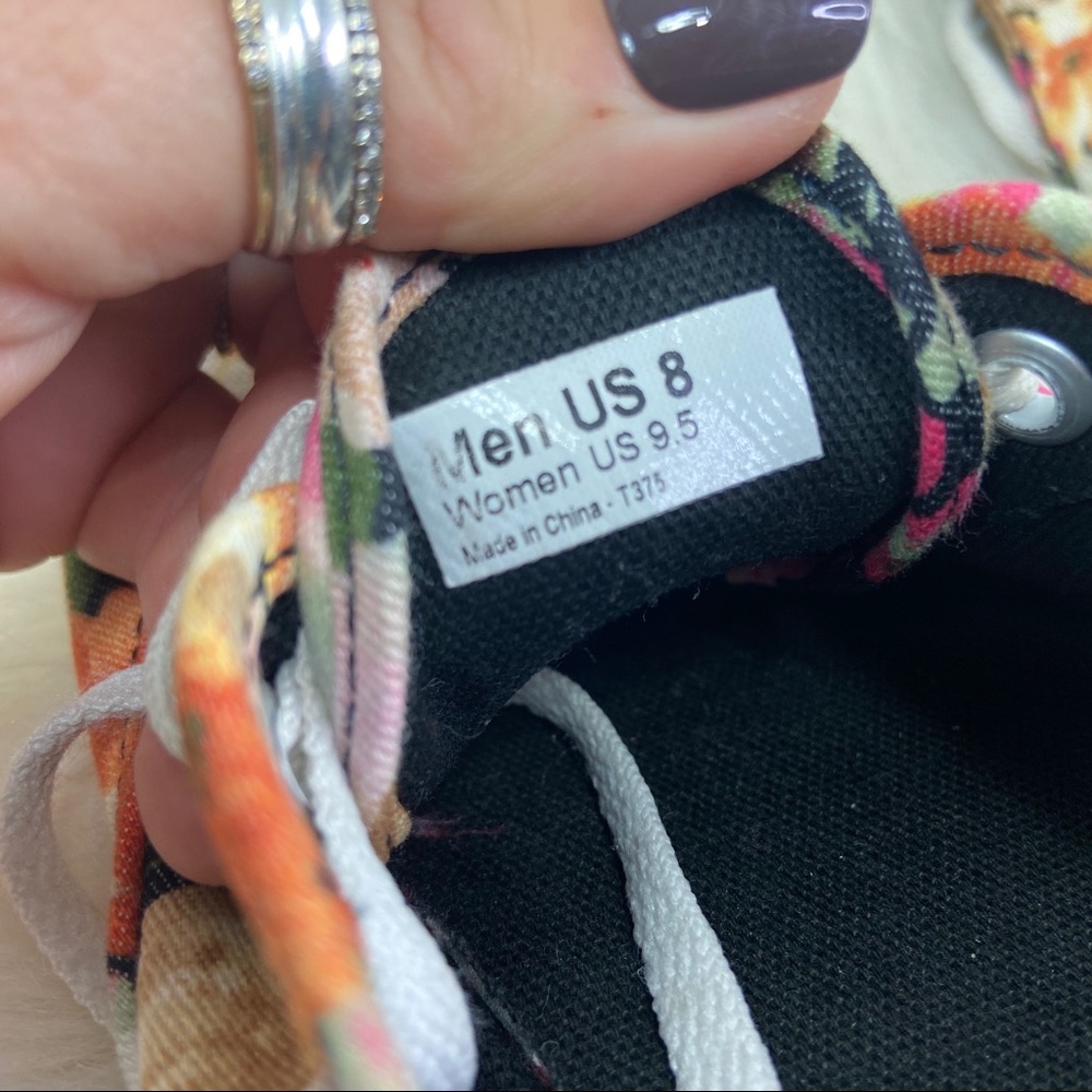 Vans fall floral skating canvas shoes - Picture 9 of 9